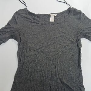H&M Charcoal Short Sleeve Top